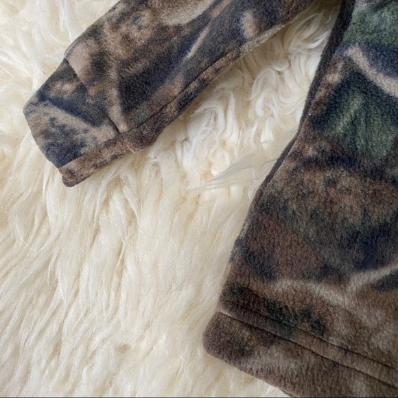Columbia Fleece Camo Jacket Real Tree Warm Layering Camo 6-12 Months - Picture 3 of 8